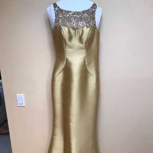 Terani Couture Yellow Evening Dress